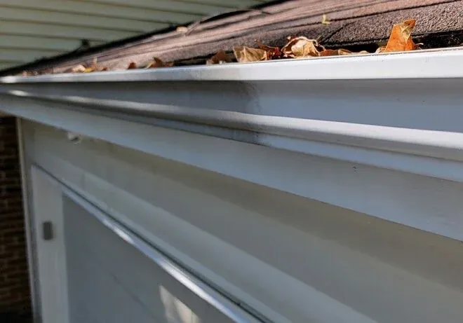 Clean white gutter face after gutter brightening